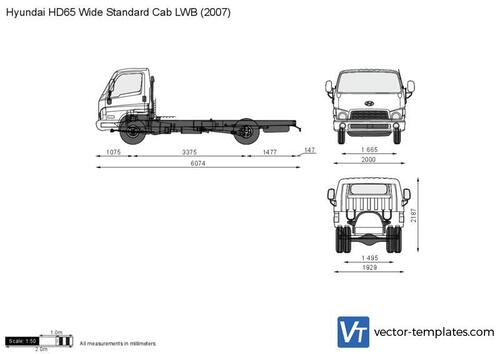 Hyundai HD65 Wide Standard Cab LWB