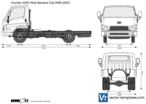 Hyundai HD65 Wide Standard Cab SWB