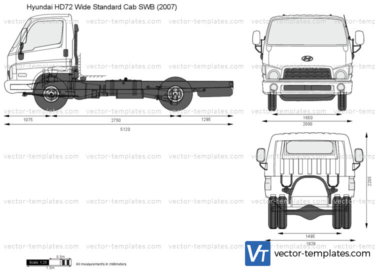 Hyundai HD72 Wide Standard Cab SWB