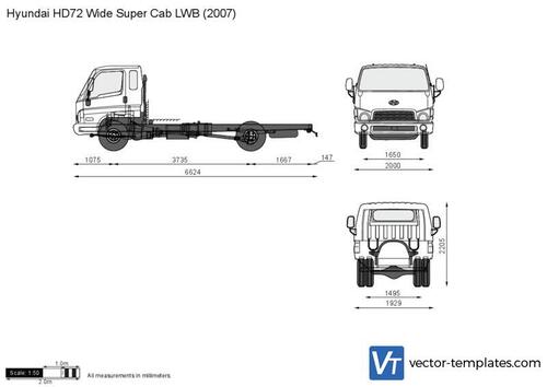 Hyundai HD72 Wide Super Cab LWB