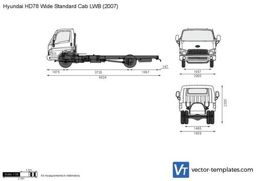 Hyundai HD78 Wide Standard Cab LWB