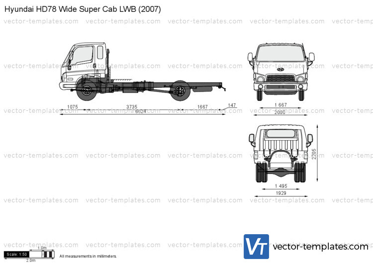 Hyundai HD78 Wide Super Cab LWB