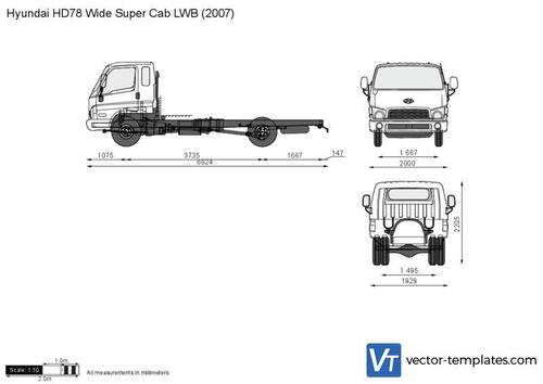 Hyundai HD78 Wide Super Cab LWB