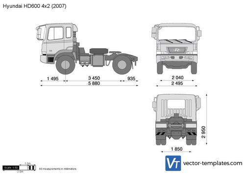 Hyundai HD600 4x2 Tractor