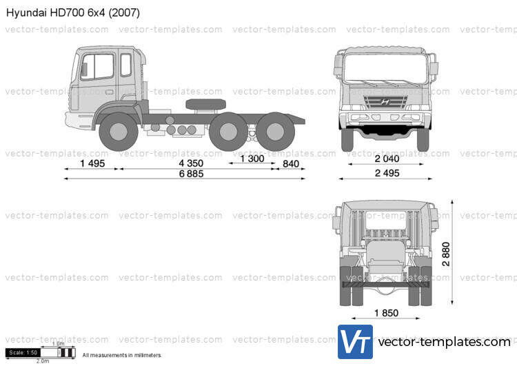 Hyundai HD700 6x4 Tractor