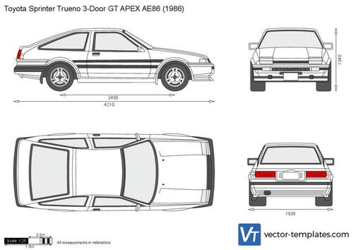 Toyota Sprinter Trueno 3-Door GT APEX AE86