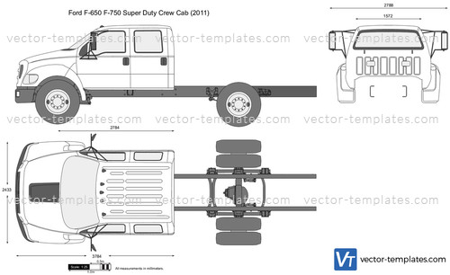 Templates - Cars - Ford - Ford F-650 F-750 Super Duty Crew Cab