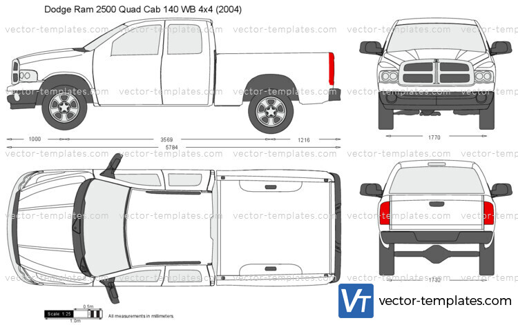 Dodge Ram 2500 Quad Cab 140 WB 4x4