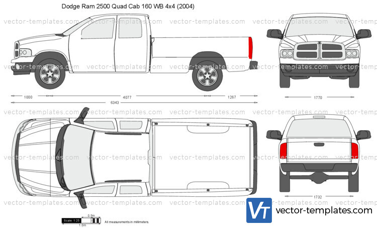 Dodge Ram 2500 Quad Cab 160 WB 4x4