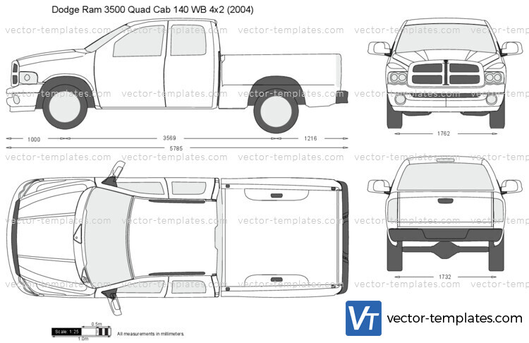 Dodge Ram 3500 Quad Cab 140 WB 4x2