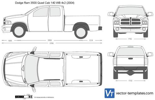 Dodge Ram 3500 Quad Cab 140 WB 4x2