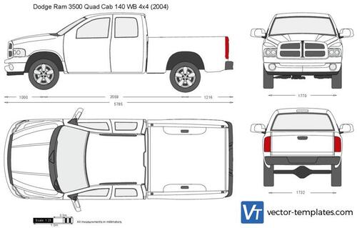 Dodge Ram 3500 Quad Cab 140 WB 4x4