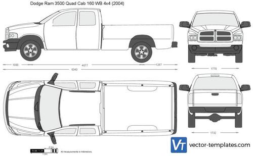Dodge Ram 3500 Quad Cab 160 WB 4x4