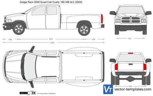 Dodge Ram 3500 Quad Cab Dually 160 WB 4x2