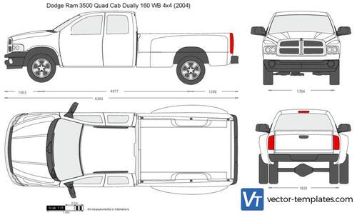 Dodge Ram 3500 Quad Cab Dually 160 WB 4x4