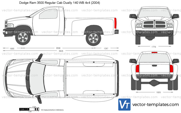 Dodge Ram 3500 Regular Cab Dually 140 WB 4x4