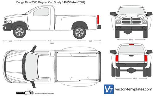 Dodge Ram 3500 Regular Cab Dually 140 WB 4x4