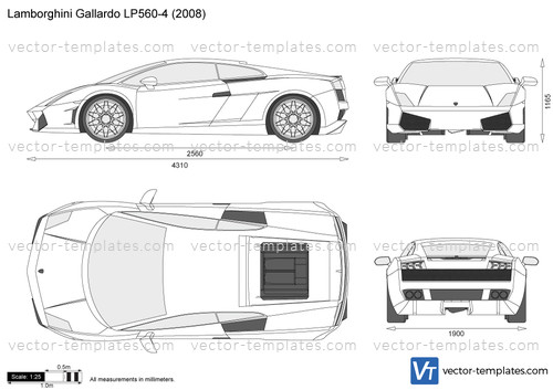 Templates - Cars - Lamborghini - Lamborghini Gallardo LP560-4