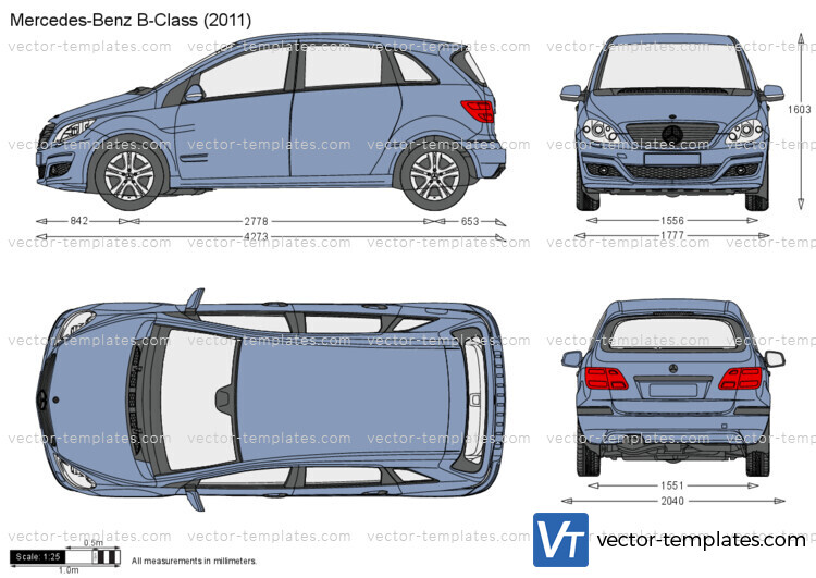 Templates - Cars - Mercedes-Benz - Mercedes-Benz B-Class W245