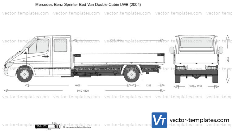 Mercedes-Benz Sprinter Bed Van Double Cabin LWB