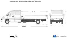 Mercedes-Benz Sprinter Bed Van Double Cabin LWB