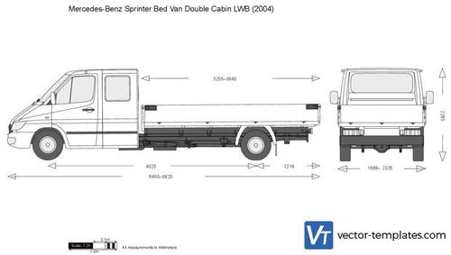 Mercedes-Benz Sprinter Bed Van Double Cabin LWB