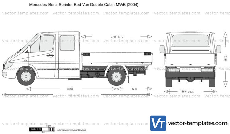 Mercedes-Benz Sprinter Bed Van Double Cabin MWB