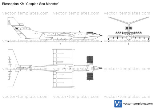 Ekranoplan KM Caspian Sea Monster