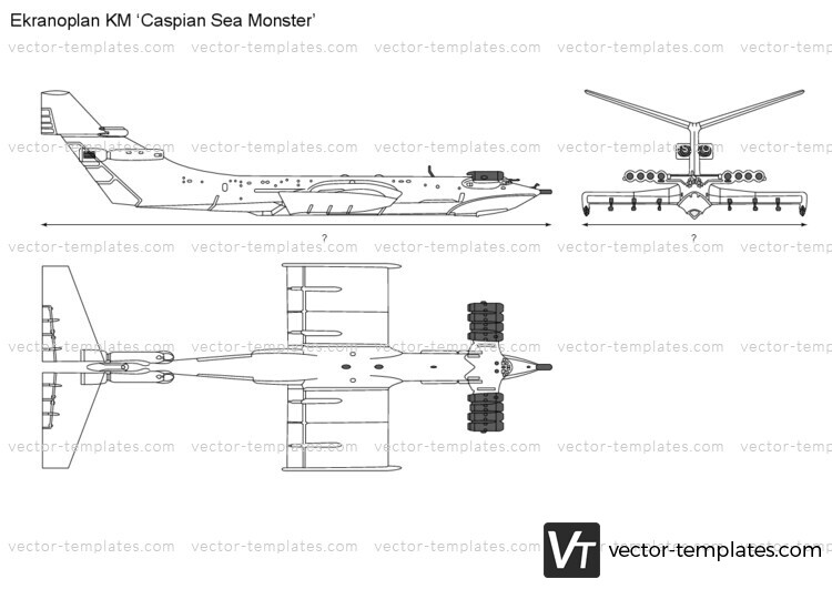 Ekranoplan KM Caspian Sea Monster