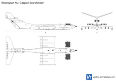 Ekranoplan KM Caspian Sea Monster