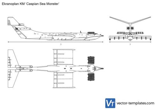 Ekranoplan KM Caspian Sea Monster