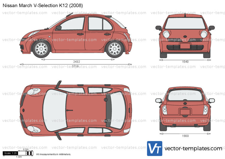 Templates - Cars - Nissan - Nissan March V-Selection K12