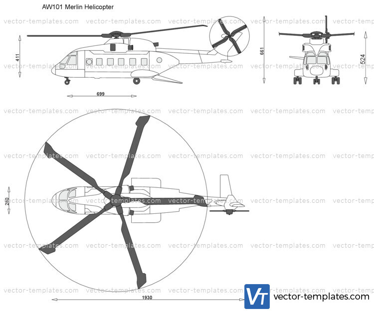 AgustaWestland AW101 Merlin Helicopter