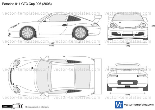 Templates Cars Porsche Porsche 911 GT3 Cup 996