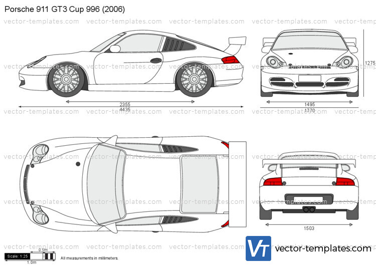 Templates Cars Porsche Porsche 911 GT3 Cup 996