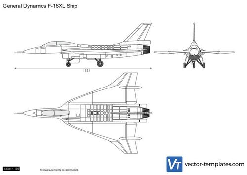 General Dynamics F-16XL Ship