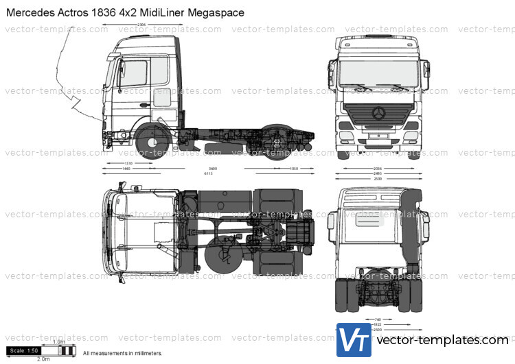 Mercedes-Benz Actros 1836 4x2 MidiLiner Megaspace