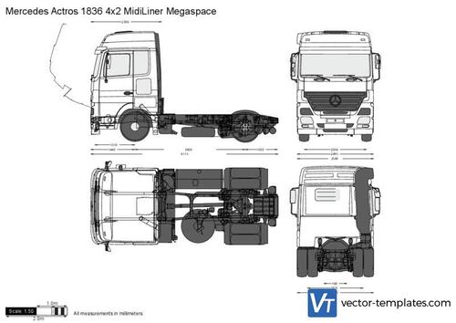 Mercedes-Benz Actros 1836 4x2 MidiLiner Megaspace