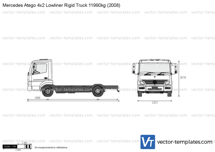 Mercedes-Benz Atego 4x2 Lowliner Rigid Truck 11990kg