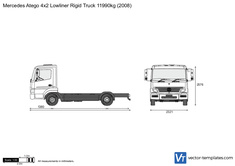 Mercedes-Benz Atego 4x2 Lowliner Rigid Truck 11990kg