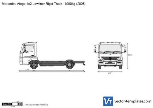 Mercedes-Benz Atego 4x2 Lowliner Rigid Truck 11990kg