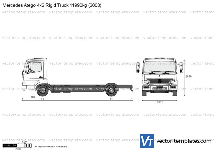 Mercedes-Benz Atego 4x2 Rigid Truck 11990kg