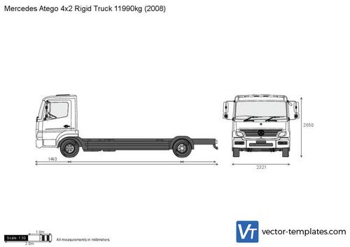 Mercedes-Benz Atego 4x2 Rigid Truck 11990kg
