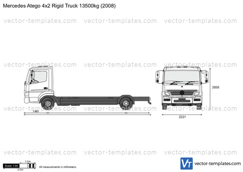 Mercedes-Benz Atego 4x2 Rigid Truck 13500kg