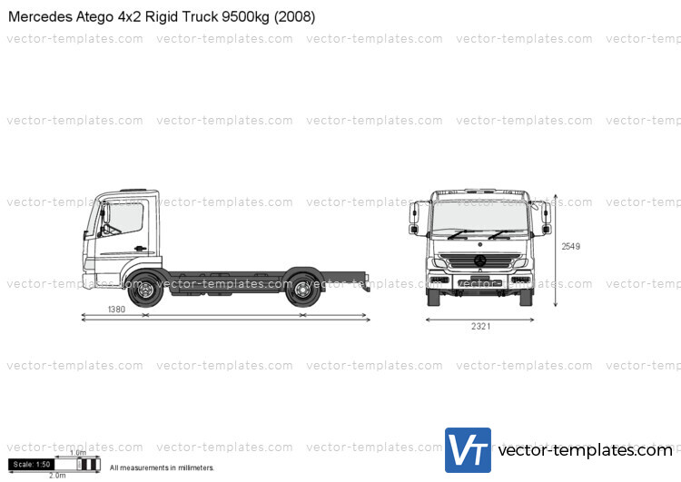 Mercedes-Benz Atego 4x2 Rigid Truck 9500kg