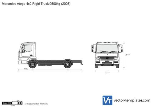 Mercedes-Benz Atego 4x2 Rigid Truck 9500kg