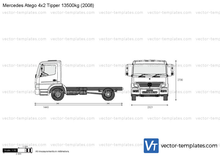 Mercedes-Benz Atego 4x2 Tipper 13500kg