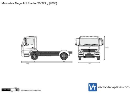 Mercedes-Benz Atego 4x2 Tractor 28000kg