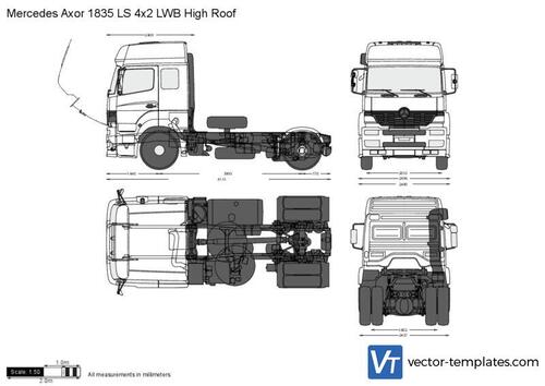 Mercedes-Benz Axor 1835 LS 4x2 LWB High Roof