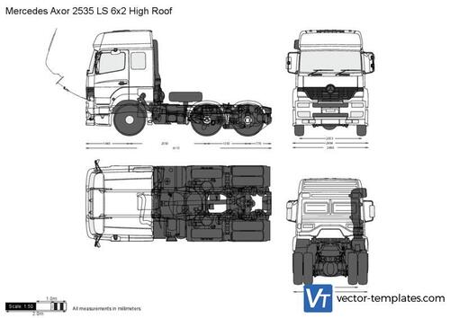 Mercedes-Benz Axor 2535 LS 6x2 High Roof